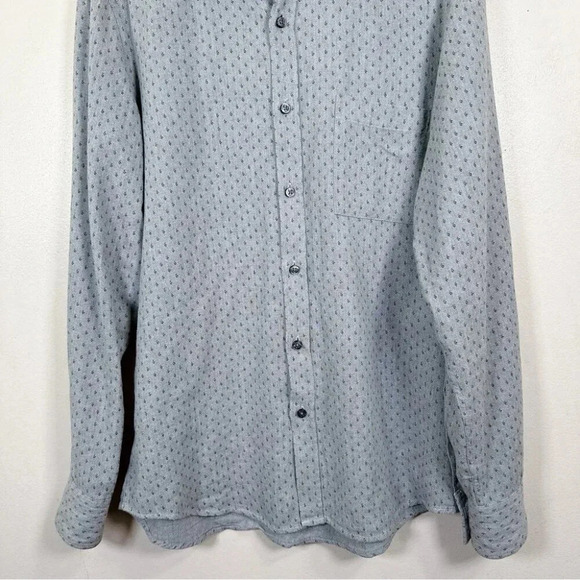 Hugo Boss Mens Size Medium Cotton  Relegant Button Print Over Shirt - Picture 3 of 15